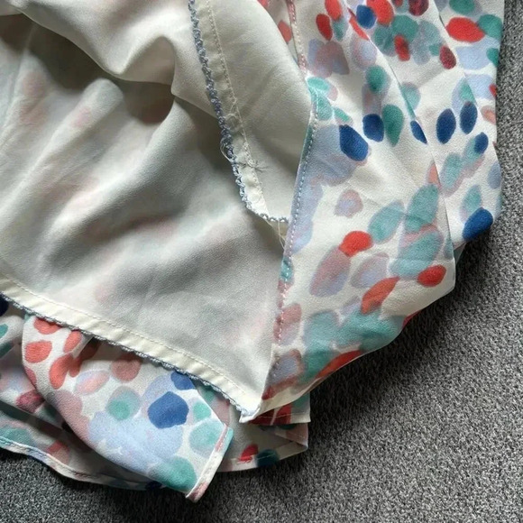 Anthropologie Maeve Flutter Sleeve Watercolor Dress Medium - Picture 6 of 7